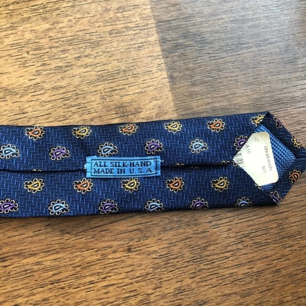 J. Z. Richards Boulder Blue & Orange Paisley Tie